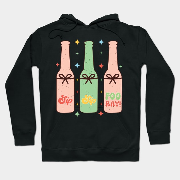 sip sip fooray Hoodie by MZeeDesigns